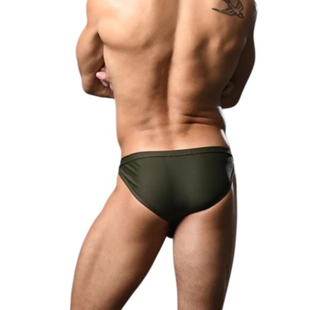 Andrew Christian Savoy Ring Bikini Olive XL Extra Large - Picture 5 of 14